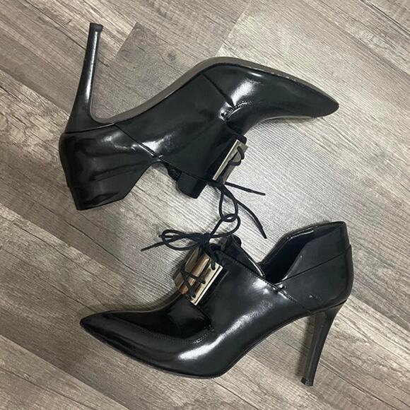 Jason Wu "Pilgrim Buckle" Pointy Toe Stilettos – Size 6 / EU 36.5 - Picture 3 of 7